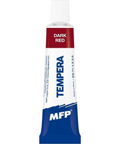 Temperové barvy 12ml červená tmavá