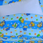 Stanex Dětské ložní povlečení bavlněné Hvězdičky modré (LS302)