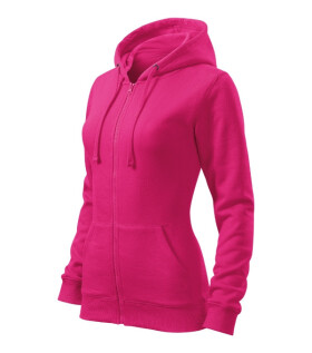 Trendy Zipper mikina dámská purpurová L