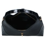 Luxusní dámská kožená kabelka do ruky Elizaveta, černá