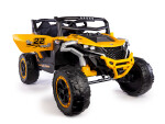 Mamido Elektrické autíčko Buggy Racing Speed 22 žluté | 4x4 | 12V10Ah | 180W | EVA | LED | 2,4Ghz | ECO kůže