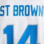 Nike Pánský dres Detroit Lions NFL Amon-Ra St. Brown #14 Game Velikost: M