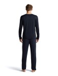 Pánské merino triko dlouhý rukáv ICEBREAKER Mens Merino 150 Lodge LS Tee, Midnight Navy velikost: L