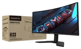 34" GIGABYTE GS34WQC A černá / Monitor / VA / WQHD 3440x1440 / 120Hz / HDR10 / 2x HDMI + DP (GS34WQC A)