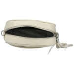 Stylová dámská koženková crossbody MaxFly Rozana, krémová