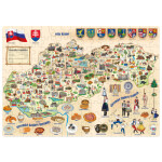 Puzzle - Mapa Slovenska 160 ks