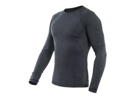 Sensor Merino Bold pánské triko dlouhý rukáv Anthracite Gray vel. XL
