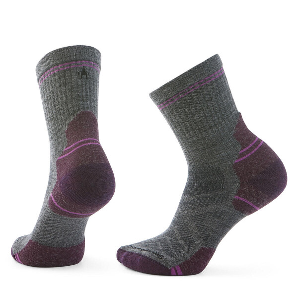 Dámské merino turistické ponožky SMARTWOOL Women's Hike Targeted Cushion Mid Crew S, Medium Gray velikost: 42-45 (L)