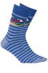 Pánské vzorované ponožky CASUAL modrá 42/44