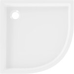 MEXEN - Flow+ Sprchová vanička čtvrtkruh 90 x 90, bílá lesk 46Q109090H