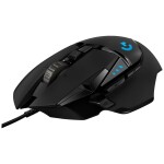 Logitech G502 HERO černá / herní myš / USB / optický senzor / 16000dpi / 11 prog. tlačítek / 2.1m (910-005471)