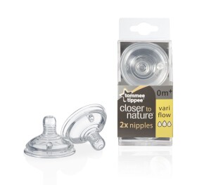 Tommee Tippee savičky C2N variabilní průtok 0m+ (2ks)