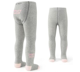 BeSnazzy dětské protiskluzové punčocháče pro zdravé lezení a první krůčky - dívčí - šedé-My Mom, velikost: 80-86