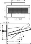 HANSGROHE - Pulsify E Hlavová sprcha, 26x26 cm, 2 proudy, chrom 24350000