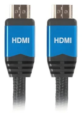 Lanberg CA-HDMI-20CU-0018-BL černá / Kabel HDMI na HDMI / 1 m / HDMI 2.0 / 4K / 144 Hz / ARC (CA-HDMI-20CU-0010-BL)