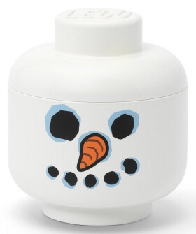 LEGO úložná hlava (velikost S) - sněhulák