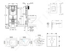 GROHE - Rapid SL Set předstěnové instalace, klozetu Arkas a sedátka softclose, tlačítko Skate Cosmopolitan, chrom SANI11BA1102