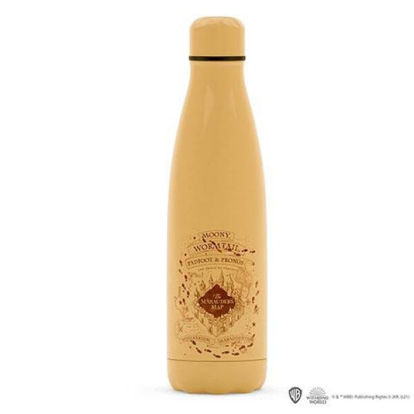Harry Potter Nerezová láhev na pití 500 ml na teplé a studené nápoje - Pobertův plánek