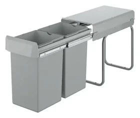 Grohe Vestavný odpadkový koš 30 cm dělený 2x15 l / Odpadkový koš / Vysouvací / GROHE Blue, Red M/L (40855000)
