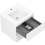 MEXEN/S - Orio koupelnová skříňka 50 cm s umyvadlem Otis, 2 zásuvky, bílá mat 91A10-05047-2-BFF01-W18M01
