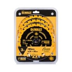 DeWalt DT10399 / Sada pilových kotoučů / Průměr 190x30 mm / Tloušťka zubu 1.65 mm / Počet zubů 24 / 3ks