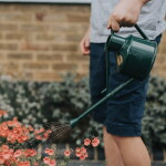 HAWS Plastová konvička s kropítkem Langley Green – 700 ml, zelená barva, plast