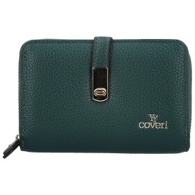 Stylová dámská koženková peněženka Coveri Anya, tmavě zelená