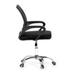 Dětská židle, výškově nastavitelná, černá síťovina, KA-L103 BK