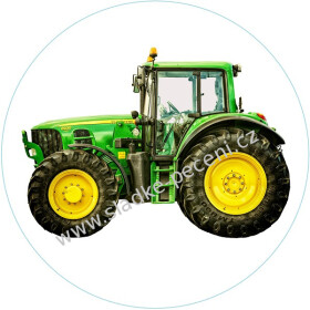 Obrázek Jedlý papír Traktor zelený