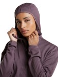 ICEBREAKER Wmns Merino 560 Realfleece Elemental II LS Zip Hood, Grey Plum (vzorek) velikost: S