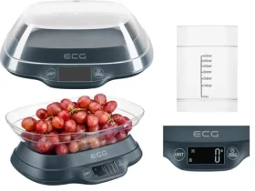 ECG KV 1120 SM / kuchyňská váha / max. 5 kg / TARE / odjímatelá miska / 2x AAA baterie (341320414958)