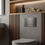 REA - Podomítkový Instalační Set Slim 024N pro WC s Tlačítkem T Titan KPL-E1632