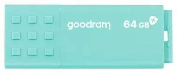 GOODRAM UME3 CARE USB 3.0 64GB zelená (3ks) / Flash disk / USB-A 3.0 / čtení: 60MBs / zápis: 20MBs (SET UME3-0640CRR11)