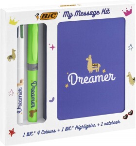 Bic Bic, 972091, My message kit, sada zápisníku a psacích potřeb, Dreamer