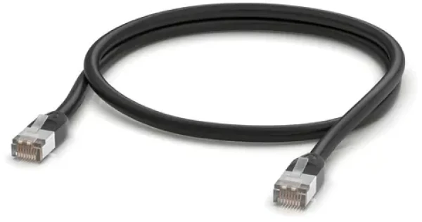 Ubiquiti UACC-Cable-Patch-Outdoor-1M-BK černá / Venkovní patchkabel / Cat5e / STP / 1 m (UACC-Cable-Patch-Outdoor-1M-BK)