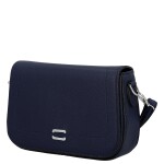 Stylová dámská koženková crossbody kabelka Gizela, tmavě modrá