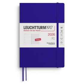 Weekly Planner & Notebook 2026 Medium (A5) Ink