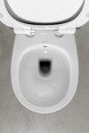 ISVEA - SENTIMENTI CLEANWASH závěsná WC mísa, Rimless, integrovaný ventil a bidet. sprška, 36x51cm, bílá 10ARS1010