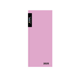 Týdenní diář 2025 Karton P+P kapesní - PVC PASTELINI růžová