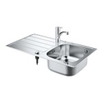 GROHE - Dřezy Set dřezu K200 a baterie Eurosmart, kartáčovaná nerez/chrom 31565SD1