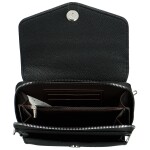 Stylová dámská koženková mini crossbody kabelka Milax, černá