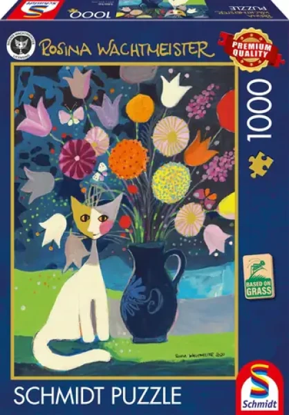 SCHMIDT Puzzle Rosina Wachtmeister: Bílá kočka