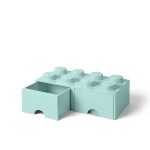 LEGO úložný box šuplíky aqua
