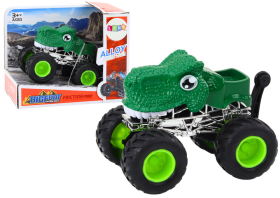 Mamido Terénní auto Dino s velkými gumovými koly zelené