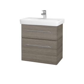 Dřevojas - Umyvadlová skříňka GO SZZ2 60 - D03 Cafe / Úchytka T02 / D03 Cafe 28087B