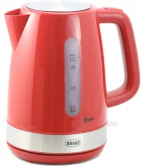 Bravo Rony B-4777 červená / Rychlovarná konvice / 1,7 l / 2200 W / filtrační sítko (100001090430)