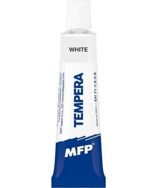 Temperové barvy 12ml bílá