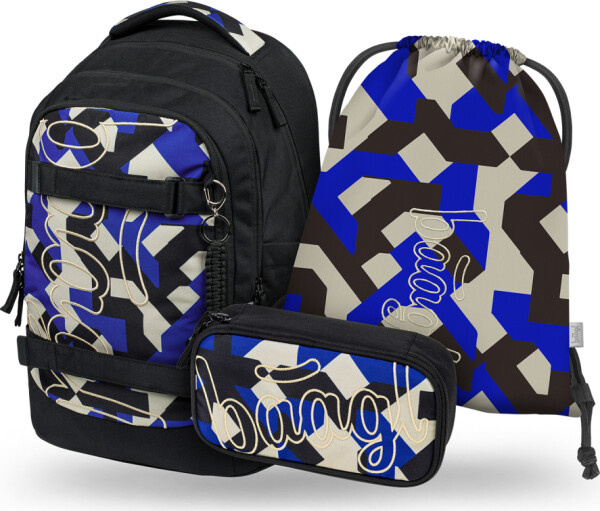 BAAGL SET 3 Skate Max Variety: batoh, penál, sáček GRS