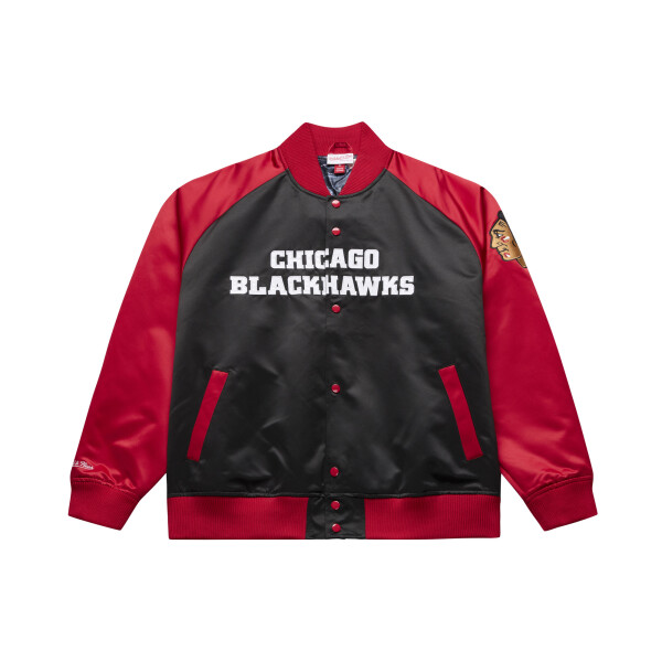 Mitchell & Ness Pánská bunda Chicago Blackhawks NHL Connor Bedard #98 Player Lightweight Satin Jacket Velikost: XL
