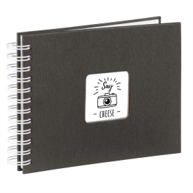 Hama FINE ART 24x17 cm černá Album klasické spirálové 50 stran bílé listy